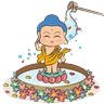 Stickers 佛門網表情貼圖2025 佛誕浴佛篇