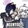 Stickers meme blue archive part 6