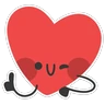Stickers Corazon rojo ❤️🥰