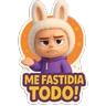 Stickers Labubu frases enojado 💥