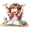 Stickers Trabajo- Estudio 📚📒