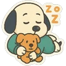 Stickers A mimir con Snoopy 💤💤