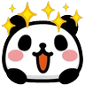 Stickers Emojis Animados osito panda🐼
