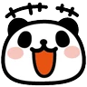 Stickers Emojis Animados osito panda🐼