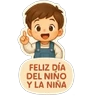 Stickers Día del Niño y la Niña