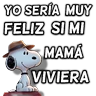 Stickers Snoopy día de la madre