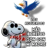Stickers Snoopy día de la madre