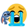 Stickers Emoji Bola 🟡 y Stitch Animado