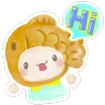 Stickers 第一塊鯛魚燒。hello