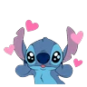 Stickers 🍧💙 Stitch Tierno 🏝️🌊