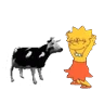 Stickers vaca bailando 👑