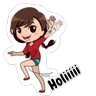 Stickers Chica coqueta