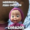 Stickers Frío con Masha ❄️