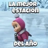 Stickers Frío con Masha ❄️