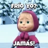 Stickers Frío con Masha ❄️