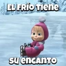 Stickers Frío con Masha ❄️