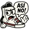 Stickers Zapatilla animada