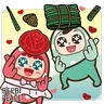 Stickers 玫瑰不倒翁的端午節