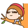 Stickers Little Red Hat 01