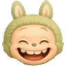 Stickers Labubu emoji 🟡🟠🔴🟣