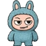 Stickers Mood Labubu emoji 🔴🟣🟢🟤🟡