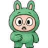 Stickers Mood Labubu emoji 🔴🟣🟢🟤🟡