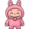 Stickers Mood Labubu emoji 🔴🟣🟢🟤🟡