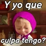 Stickers Masha frases para contestar 👧🏼🐻