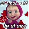 Stickers Masha frases para contestar 👧🏼🐻