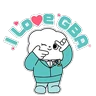 Stickers GBA 大灣區航空 薯綿綿 貼圖包 第一彈