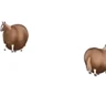 Stickers fat horse | Spinning horse 🐎