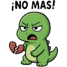 Stickers dinosaurios con corazon roto