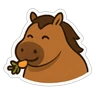 Stickers Fat Horse