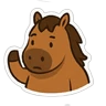 Stickers Fat Horse
