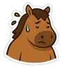 Stickers Fat Horse