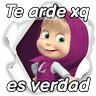 Stickers Masha respuestas pal chat 👧🏼🧺