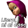 Stickers Masha respuestas pal chat 👧🏼🧺