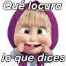 Stickers Masha respuestas pal chat 👧🏼🧺