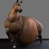 Stickers Fat Horse 🐎