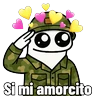 Stickers Flork soldado 🫡🩷🥰