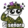 Stickers Flork soldado 🫡🩷🥰