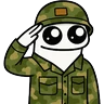 Stickers Flork soldado 🫡🩷🥰