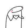 Stickers Abraço do flork
