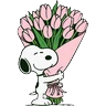 Stickers snoopy ramos 💐🥰🩷