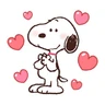 Stickers amor snoopy 🥰💗