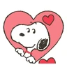 Stickers amor snoopy 🥰💗