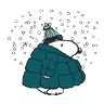Stickers Cute Snoopy 🐾🖤