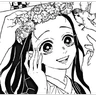 Stickers Nezuko manga