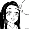 Stickers Nezuko manga