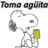 Stickers Snoopy animado frases 💬🐾🏠